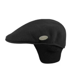 Kangol 504 Wool Earflap Noir -Mode Chapeaux Magasin 504 wool earflap noirBeret20noir20cache20oreilles