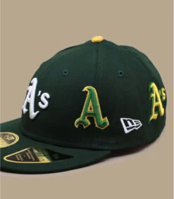 NEW ERA All Over Logo 5950 Low Profile Athletics -Mode Chapeaux Magasin all over logo 5950 low profile athletics 2