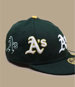 NEW ERA All Over Logo 5950 Low Profile Athletics -Mode Chapeaux Magasin all over logo 5950 low profile athletics 3