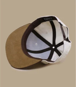 Badge Logo Snapback Beige -Mode Chapeaux Magasin badge logo snapback beige 3