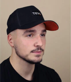 Badge Logo Trucker Black