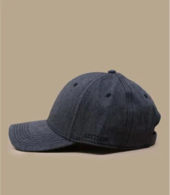 Stetson Baseball Cap Cotton Melange Dark Grey -Mode Chapeaux Magasin baseball cap cotton melange dark grey 3