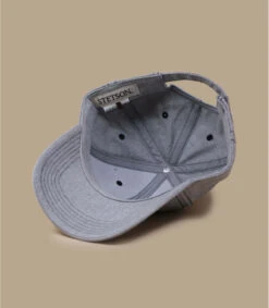 Stetson Baseball Cap Cotton Melange Light Grey -Mode Chapeaux Magasin baseball cap cotton melange light grey 5