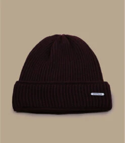 Stetson Beanie Merino Wool Bordeaux