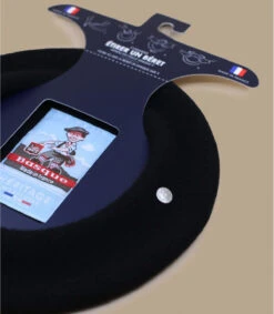 Beret Petit Basque Noir -Mode Chapeaux Magasin beret petit basque noir 2