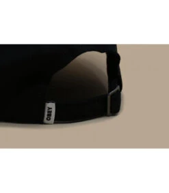 OBEY Bold Label Organic 6 Panel Black -Mode Chapeaux Magasin bold label organic 6 panel blackObey20Bold20Label20Organic20620Panel20black
