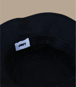 OBEY Bold Twill Bucket Black -Mode Chapeaux Magasin bold twill bucket black 2