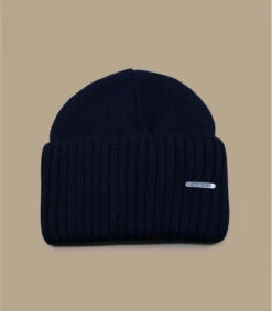 Stetson Bonnet Northport Merino Wool Navy