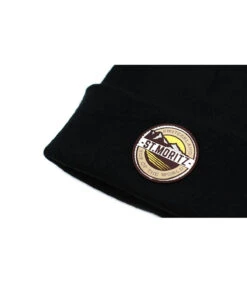 Bonnet St Moritz Black -Mode Chapeaux Magasin bonnet st moritz blackbonnet20st20moritz