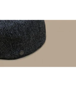 Britton Wool Herringbone Grey -Mode Chapeaux Magasin britton wool herringbone greyberet20gavroche20gris20laine