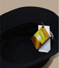 Stetson Bucket Cotton Twill Black -Mode Chapeaux Magasin bucket cotton twill black 3
