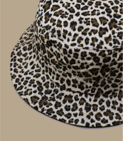 Seeberger Bucket Leo Print Sand -Mode Chapeaux Magasin bucket leo print sand 3