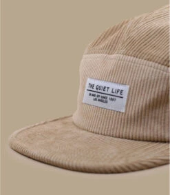 Casquette Cord 5 Panel Tan -Mode Chapeaux Magasin casquette cord 5 panel tan 2