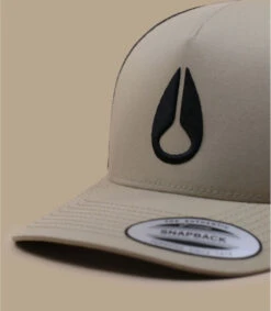 NIXON Casquette Iconed Trucker Khaki Black -Mode Chapeaux Magasin casquette iconed trucker khaki black 2