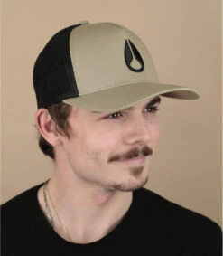 NIXON Casquette Iconed Trucker Khaki Black