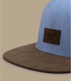 Reell Casquette Suede Wrinkle Blue -Mode Chapeaux Magasin casquette suede wrinkle blue 2