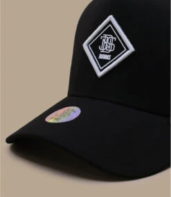 Casquette Trucker HFT Fine Herringbone Black -Mode Chapeaux Magasin casquette trucker hft fine herringbone black 2