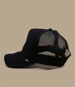 Casquette Trucker HFT Fine Herringbone Black -Mode Chapeaux Magasin casquette trucker hft fine herringbone black 3