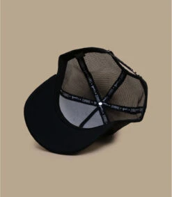Casquette Trucker HFT Fine Herringbone Black -Mode Chapeaux Magasin casquette trucker hft fine herringbone black 5