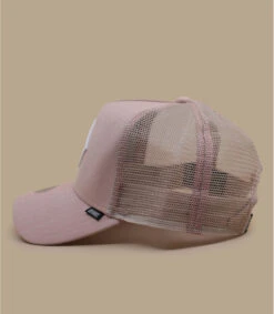 Casquette Trucker HFT Fine Herringbone Rose -Mode Chapeaux Magasin casquette trucker hft fine herringbone rose 3