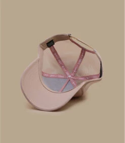 Casquette Trucker HFT Fine Herringbone Rose -Mode Chapeaux Magasin casquette trucker hft fine herringbone rose 5