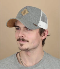 Casquette Trucker HFT Jersey Patch Grey Heather