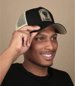 Casquette Trucker HFT Rebellion Black Beige