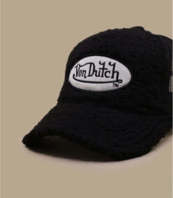 Von Dutch Casquette Trucker Logo Fur Black -Mode Chapeaux Magasin casquette trucker logo fur black 2