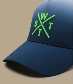 WATTS Casquette Trucker Tokyo Deep Dye Blue Grey -Mode Chapeaux Magasin casquette trucker tokyo deep dye blue grey 2