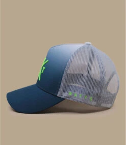 WATTS Casquette Trucker Tokyo Deep Dye Blue Grey -Mode Chapeaux Magasin casquette trucker tokyo deep dye blue grey 3