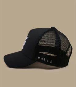 WATTS Casquette Trucker Tribe Carbone Full Black -Mode Chapeaux Magasin casquette trucker tribe carbone full black 3