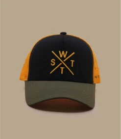 WATTS Casquette Trucker Tribe Kaki Black