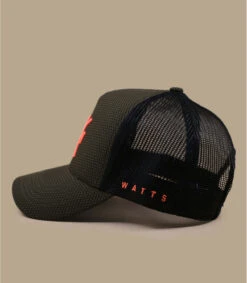 WATTS Casquette Trucker Tribe Kaki Carbone -Mode Chapeaux Magasin casquette trucker tribe kaki carbone 3