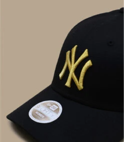 NEW ERA Casquette Wmn Metallic Logo NY Black -Mode Chapeaux Magasin casquette wmn metallic logo ny black 2