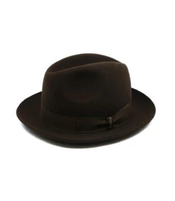 Borsalino Chapeau Feutre Lapin Marengo Marron -Mode Chapeaux Magasin chapeau feutre lapin marengo marronBorsalino20