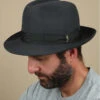 Borsalino Chapeau Feutre Lapin Marengo Gris