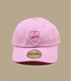 Dad Hat Amour Pink Red