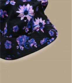 HUF Dazy Bucket Black -Mode Chapeaux Magasin dazy bucket blackbob20noir20fleurs20Huf
