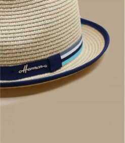 Shutter Navy -Mode Chapeaux Magasin don gun navychapeau20paille20detail20contrastan