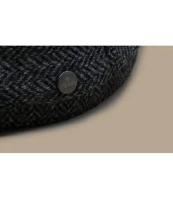 Driver Cap Herringbone Grey -Mode Chapeaux Magasin driver cap herringbone greyberet20gris20laine