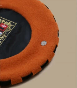 Ellie Erable -Mode Chapeaux Magasin ellie erableberet20orange20ruban20noue