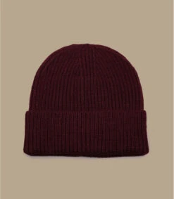 Engineered Knit Ribbed Beanie Burgundy -Mode Chapeaux Magasin engineered knit ribbed beanie burgundy 1