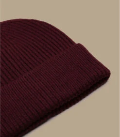 Engineered Knit Ribbed Beanie Burgundy -Mode Chapeaux Magasin engineered knit ribbed beanie burgundy 2