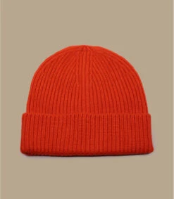 Engineered Knit Ribbed Beanie Fire Red -Mode Chapeaux Magasin engineered knit ribbed beanie fire red 1
