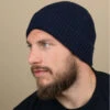 Engineered Knit Ribbed Beanie Oxford Navy
