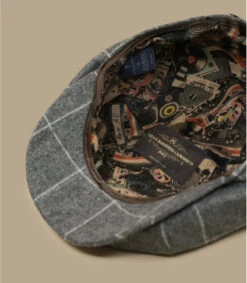 England Striped Grey -Mode Chapeaux Magasin england striped grey 3