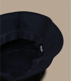 HUF Essentials TT Bucket Black -Mode Chapeaux Magasin essentials tt bucket black 3
