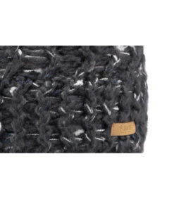 Barts Euny Beanie Dark Heather -Mode Chapeaux Magasin euny beanie dark heatherbonnet20gris20chine20pompon20fourrur