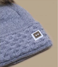 Evelina Real Fur Light Grey -Mode Chapeaux Magasin evelina real fur light grey 2