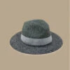 Seeberger Fedora Stripe Design Khaki Black